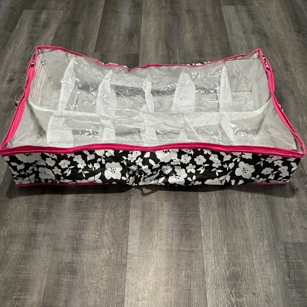💞 Like New Soft Zip-Close 12-Pair Under Bed Shoe Organizer